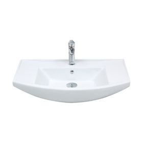 Mega Olivin 80 cm Hilton Dolap Uyumlu Etejerli Lavabo