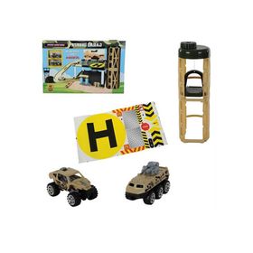 Mega Oyuncak 01668 56 Parça +6 Yaş Road Masters 2 Katlı Kule Asansörlü Askeri Garaj