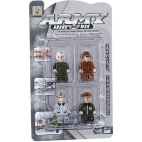 Mega Oyuncak BIG22792B 4'lü Ausini Army Figür Seti