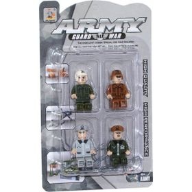 Mega Oyuncak BIG22792B 4'lü Ausini Army Figür Seti