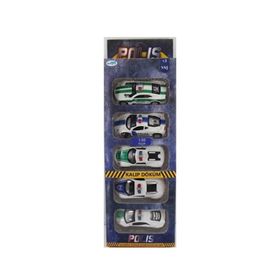 Mega Oyuncak Mega Die Cast 5'li Polis Arabası