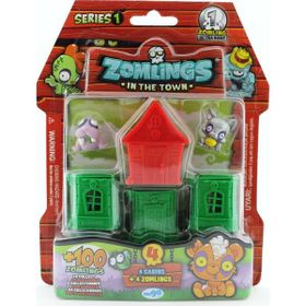 Mega P00972 Zomlings 4'lü Paket Seri 1 Kırmızı Evli Figür