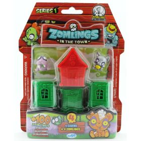 Mega P00972 Zomlings 4'lü Paket Seri 1 Kırmızı Evli Figür