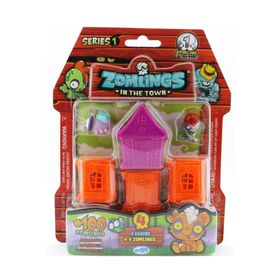 Mega P00972 Zomlings 4'lü Paket Seri 1 Mor Evli Figür