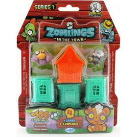 Mega P00972 Zomlings 4'lü Paket Seri 1 Turuncu Evli Figür