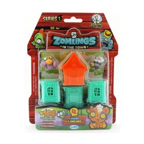Mega P00972 Zomlings 4'lü Paket Seri 1 Turuncu Evli Figür