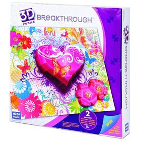 Mega Puzzles Breakthrough Kalpler ve Çiçekler 250 Parça Puzzle