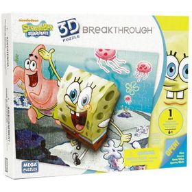 Mega Puzzles Breakthrough Sponge Bob 1 110 Parça 3 Boyutlu Puzzle
