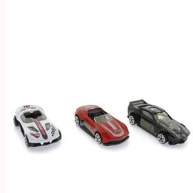 Mega Siyah Araçlı Die Cast Metal 3'lü Yarış Arabaları