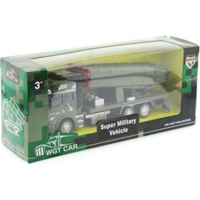 Mega Sürtmeli Die Cast Metal Roketatar Rampalı Askeri Kamyon