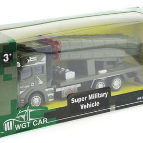 Mega Sürtmeli Die Cast Metal Roketatar Rampalı Askeri Kamyon