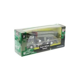 Mega Sürtmeli Die Cast Metal Roketatar Rampalı Askeri Kamyon