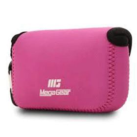 Megagear MG1032 Panasonic Lumix DMC-LX10 Neopren Pembe Kamera Kılıfı