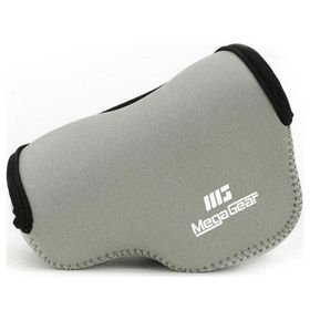 Megagear MG1076 Panasonic Lumix DC-GX850 Neopren Gri Kamera Kılıfı
