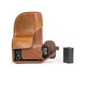 Megagear MG1231 Koyu Kahverengi Sony Alpha A6500 Fotoğraf Makinesi Çantası