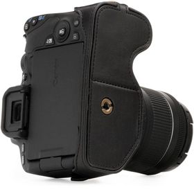Megagear MG1306 Canon Eos Eos 200D Deri Siyah Kamera Kılıfı