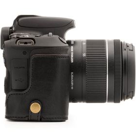 Megagear MG1306 Canon Eos Eos 200D Deri Siyah Kamera Kılıfı