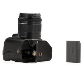Megagear MG1306 Canon Eos Eos 200D Deri Siyah Kamera Kılıfı