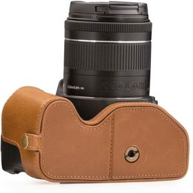 Megagear MG1308 Canon Eos Eos 200D Deri Açık Kahverengi Kamera Kılıfı