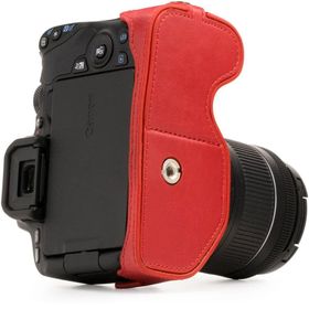 Megagear MG1310 Canon Eos Eos 200D Deri Kırmızı Kamera Kılıfı