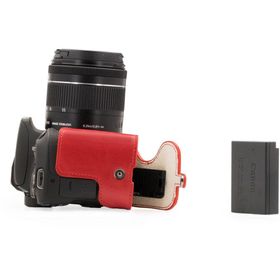 Megagear MG1310 Canon Eos Eos 200D Deri Kırmızı Kamera Kılıfı