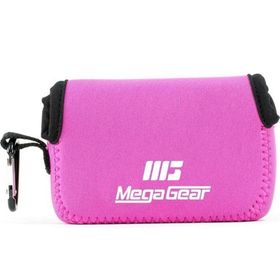 Megagear MG1426 Panasonic Lumix ZS200 Neopren Pembe Kamera Kılıfı
