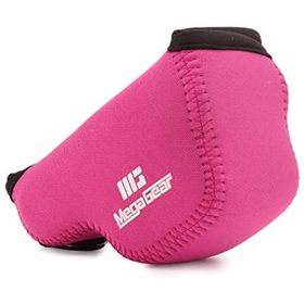 Megagear MG1462 Panasonic Lumix DC-GX950 Neopren Pembe Kamera Kılıfı