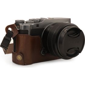 Megagear MG1771 Fujifilm X A7 ile Uyumlu Ever Ready Deri Fotoğraf Makinesi Kasası