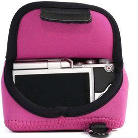 Megagear MG386 Nikon 1 J5 Neopren Pembe Kamera Kılıfı