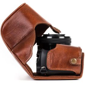 Megagear MG559 Sony Alpha A6300-A6000 Hakiki Deri Kamera Çantası