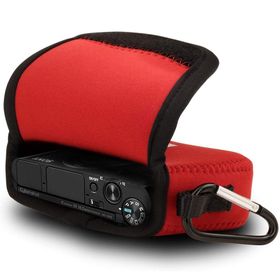 Megagear MG612 Sony Cyber-Shot DSC-HX80 Neopren Kırmızı Kamera Kılıfı