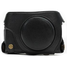 Megagear MG661 Panasonic Lumix DMC-LX100 Deri Kamera Çantası