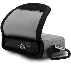 Megagear MG718 Panasonic Lumix DC-ZS70 Neopren Gri Kamera Kılıfı