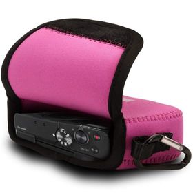 Megagear MG719 Panasonic Lumix DC-ZS70 Neopren Pembe Kamera Kılıfı