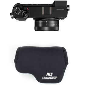 Megagear MG734 Panasonic Lumix DMC-GX85 Neopren Siyah Kamera Kılıfı