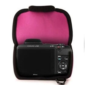 Megagear MG787 Nikon Coolpix L340 Neopren Pembe Kamera Kılıfı