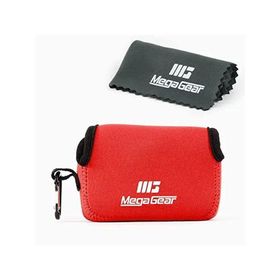 Megagear MG808 Fujifilm Finepix XP130 Neopren Kırmızı Kamera Kılıfı