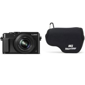 Megagear MG835 Panasonic Lumix DMC‑Lx100 Neopren Siyah Kamera Kılıfı