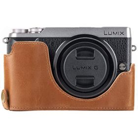 Megagear MG974 Panasonic Lumix DMC-GX85-GX80 Deri Kamera Çantası
