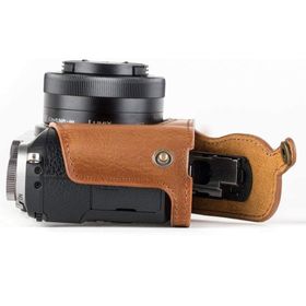 Megagear MG974 Panasonic Lumix DMC-GX85-GX80 Deri Kamera Çantası