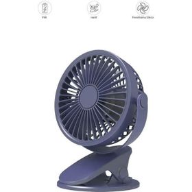 Megamus F-07 Klips Tanvanlı Lacivert Fan Vantilatör