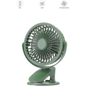 Megamus F-07 Klips Tanvanlı Yeşil Fan Vantilatör