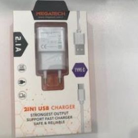 Megatech 2.1a 2ın1 Typc-e Ev Şarj Type-c Kablo