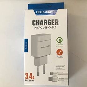 Megatech CC-03 3.4A Micro Usb Kablo Ev Şarj Adaptörü Hızlı Şarj