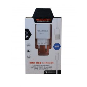 Megatech CC01 CC22-M3 2 İn 1 5V-3.0 Micro Kablo Hızlı Şarj Aleti