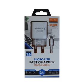 Megatech MT-CM34 3.4A Ev Şarj Adaptörü ve Micro USB Kablo