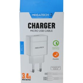 Megatech MT-CM34 3.4A Ev Şarj Adaptörü ve Micro USB Kablo