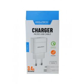 Megatech MT-CM34 3.4A Ev Şarj Adaptörü ve Micro USB Kablo