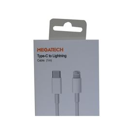 Megatech MT-D3L-T 1 m USB Type-C to Lightning Şarj ve Data Kablosu