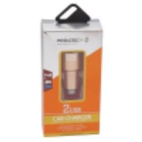 Megatech ŞRJAK014 Dual Usb Çelik Uyumlu Araç Şarj Adaptörü